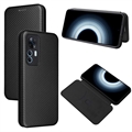 Xiaomi 12T/12T Pro Flip Cover - Karbonfiber - Sort