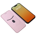 iPhone 15 Pro Max Flip Cover - Karbonfiber - Rødguld
