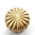 Flora møbelknop i messing - guld