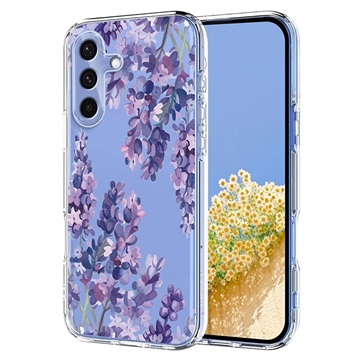 Samsung Galaxy S25 FE TPU-cover med blomstermønster - Blåregn