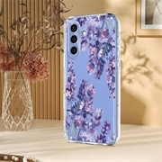 Samsung Galaxy S25 FE TPU-cover med blomstermønster - Blåregn