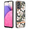 Flower Series Samsung Galaxy A33 5G TPU Cover - Grøn Gardenia