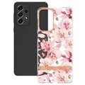 Flower Series Samsung Galaxy A33 5G TPU Cover - Pink Gardenia