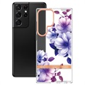 Flower Series Samsung Galaxy S22 Ultra 5G TPU Cover