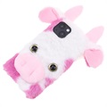 Fluffy Plush iPhone 13 Mini Hybrid Cover - Pink Ko