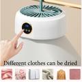 Foldbar tørretumbler med 360 graders cirkulation - hvid