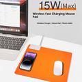 Foldbar musemåtte med 15W trådløs opladning - Orange