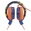 Sammenfoldeligt On-Ear Stereo Børn Høretelefoner B2 - 3.5mm - Orange / Blå