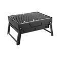 Bærbar Grill til Trækul 35x27x20cm - Sort