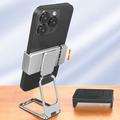 Sammenfoldelig 360-graders Roterende Bordholder til Smartphone - Sort