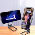 Sammenfoldelig 360-graders Roterende Bordholder til Smartphone - Sort