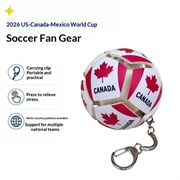 Fodbold-nøglering med landets flag - stressbold til fodbold - Canada