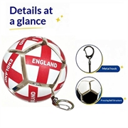 Fodbold-nøglering med landets flag - stressbold til fodbold - England