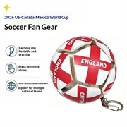 Fodbold-nøglering med landets flag - stressbold til fodbold - England