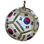 Fodbold-nøglering med landets flag - Stressbold til fodbold - Korea