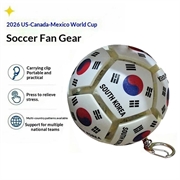 Fodbold-nøglering med landets flag - Stressbold til fodbold - Korea