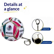 Fodbold-nøglering med landets flag - Stressbold til fodbold - Mexico