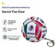 Fodbold-nøglering med landets flag - Stressbold til fodbold - Mexico
