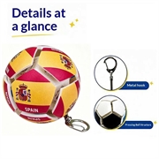 Fodbold-nøglering med landets flag - stressbold til fodbold - Spanien