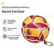 Fodbold-nøglering med landets flag - stressbold til fodbold - Spanien