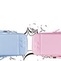 Nintendo Switch Ensfarvet PU-læder bæretaske Stødsikker bærbar opbevaringstaske - Himmelblå