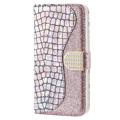 Croco Bling Series Samsung Galaxy S23 5G Coverpung - Rødguld