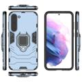 Samsung Galaxy S23 Ultra 5G Hybrid Cover med Ring Holder - Blå