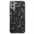 Glitter Series Samsung Galaxy S23+ 5G Hybrid Cover - Sort