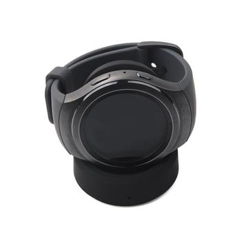 Samsung Gear S3 Classic/S3 Frontier/SM-R600 trådløs opladningsdock stativ uroplader med USB-kabel - sort