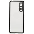 Sony Xperia 5 IV Magnetisk Cover med Hærdet Glas til Bagsiden - Sort