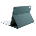 iPad Air 2022/2020 Bluetooth-tastaturetui med Kuglepenne (Open Box - Bulk) - Midnatsgrøn
