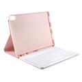 iPad Air 2024/2022/2020 Bluetooth-tastaturetui med Kuglepenne - Pink