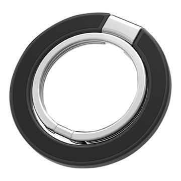 Magnetisk Ringholder/Stativ til iPhone 15/14/13/12 - Sort