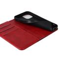 Elegance Series iPhone 14 Etui med Pung - Rød / Sort