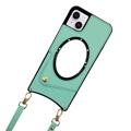 Fish Tail iPhone 14 Dækket Cover med Spejl - Grøn