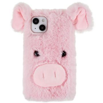 Fluffy Plush iPhone 14 Plus Hybrid Cover