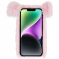 Fluffy Plush iPhone 14 Plus Hybrid Cover