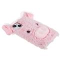 Fluffy Plush iPhone 14 Plus Hybrid Cover