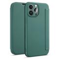 Slank Stil iPhone 14 Pro Flip Cover - Mørkegrøn