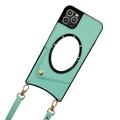 Fish Tail iPhone 14 Pro Max Dækket Cover med Spejl - Grøn