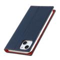 iPhone 14 Læderpung Cover med RFID - Mørkeblå