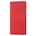 iPhone 14 Læderpung Cover med RFID - Rød