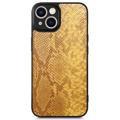 Snake Series iPhone 14 Coated Cover - Gul