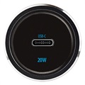 Forever CC-06 Hurtig Biloplader - USB-C, 20W - Sort