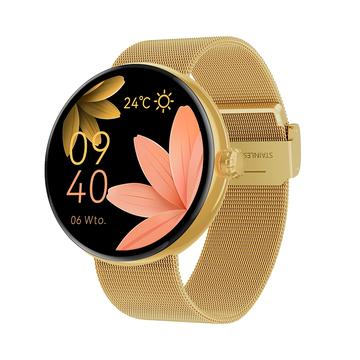 Forever Forevive 5 SB-365 Fashion Smartwatch til kvinder - Mesh-rem - Guld