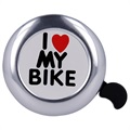 Forever Outdoor I Love My Bike Cykelklokke - Sølv