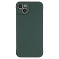 iPhone 14 Plastik Cover Uden Sider - Mørkegrøn