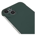 iPhone 14 Plastik Cover Uden Sider - Mørkegrøn