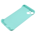 iPhone 14 Plastik Cover Uden Sider - Lyse Cyan