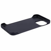 iPhone 16 Pro Max Plastik Cover Uden Sider - Sort